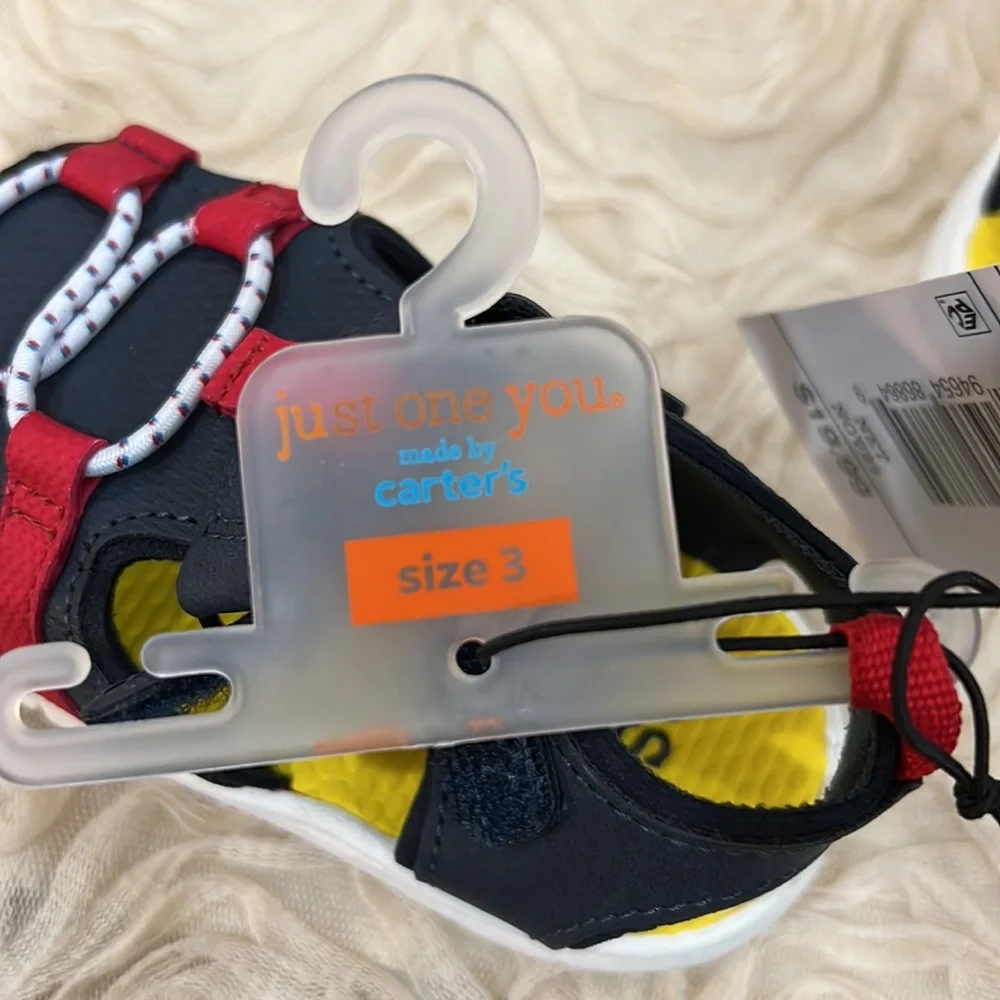 Carters Red White & Blue infant sandals size 3 💥Any3for $25